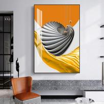 Modernus abstraktus auksinės šviesos prabangus plakatas Šiaurės šalių geometrijos meno drobės tapybos sienos paveikslėlis gyvenamojo kambario namų dekoravimui Cuadros 60X90CM
