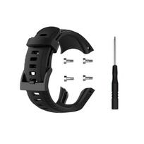 Tinka Suunto 5 vienos spalvos silikoninis dirželis išmaniojo laikrodžio apyrankė madinga patvari apyrankė su įrankiais laikrodžio priedai For Suunto 5 juoda