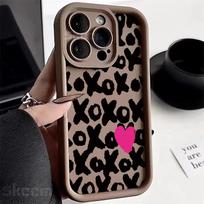 Black Lips Kiss Print Soft Silicone Phone Case For iPhone 16 15 Pro Max 14 13 12 11 Pro Max 7 8 15 Plus X XS XR Shockproof Cover iPhone 13 Pro gray