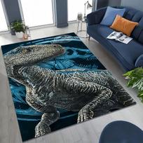 Klasikinis Juros periodo parko dinozaurų filmo Velociraptoriaus kilimas miegamojo, svetainės, sofos namams, durų kilimėlis, vaikams neslystantis grindų kilimėlis 70x100cm( 27x39in )