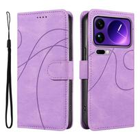 Magnetinis odinis piniginės dėklas skirtas Xiaomi 17 Pro Max 15T 15 14T 14 13T 13 12 12T 11 11T 10T Lite Pro Ultra Apverčiamas dėklas Kreivos linijos Xiaomi 13 Pro white