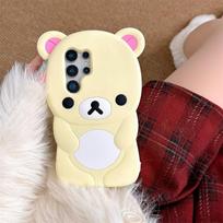 Skirta Samsung Galaxy S25 Ultra S24 S23 Plus S24 Ultra S25Ultra Mielas raktų pakabukas Rilakkuma Silikoninis minkštas dėklas Galaxy S24 Ultra