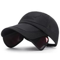 Women'S Baseball Hat Spring And Summer Leisure Sunscreen Outdoor Use Fishing Duck Tongue Cap Latest Men'S And All-Match Trendy For Daily Adjustable black