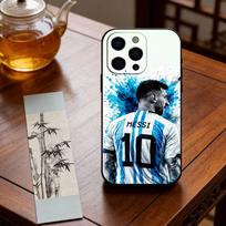 Lionelio Messi telefono dėklas Silikoninis Minkštas Skirtas IPhone 17 16 15 14 13 12 11 X XR Plus Pro Max Plus iPhone16e white