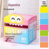 Transparent Pearlescent Blue Fruit Pull-out Sticky Notes - Cute Memo Stickers for Students and Children