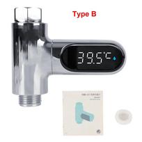 Tub Water Temperature Monitor Electricity Home LED Display Shower Faucets Water Thermometer Bathing Temperature Meter gray