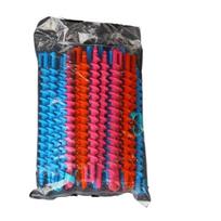 Professional Spiral Plastic Perm Stick Multifunctional Hair Curler  Women Lady Girl 15cm-1 blue