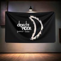 Roko Muzikos Vėliava 3x5ft Depeche Mode Gerbėjams Reklama HD Spaudinys Žalvariniai Žiedeliai Garažo Miegamojo Svetainės Bendrabučio Sienų Dekoras Gobelenas 150x100cm(60x40in)