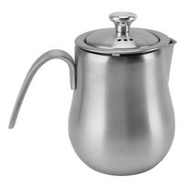 Easy to Use Stainless Steel Moka Pot Premium Durable Home Coffee Moka Pot Built in Filter Coffee Moka Pot Coffee Making gray