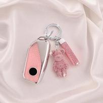 Luxury Diamond Pattern TPU for BMW X1 U11 X7 G07 XM G09 I7 7 Series G70 LCI IX I20 U06 G81 M3 2023  Remote Car Key Case Cover gray