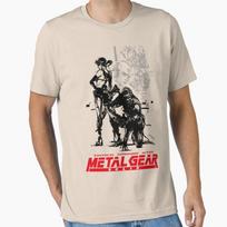 Kojima Video Game Metal Gear Solid T Shirt for Men 100% Cotton Large Size Adult Tops S-6XL XXXL beige