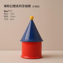 Ceramic Toothpick Holder Dopamine Toothpick Box Home Decoration Small Ornaments Household Floss Sticks Toothpick Organizer blue