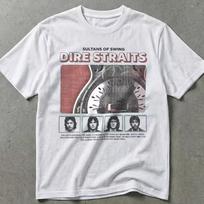 Dire Straits Band Vintage T-and kids tshirt Sultans of Swing Logo Album Art for Concerts Casual Wear Men's T-and kids tshirts for Summer Unisex M gray