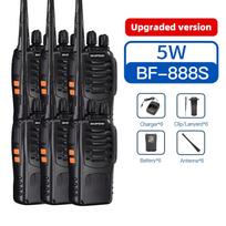 2/4/6 VNT. Baofeng BF-888S UHF dvipusis radijo siųstuvas-imtuvu 400-470MHz 16 KAN. Su ausinėmis 5 km ilgio nuotolio racija savarankiškam kelionėms USB Plug