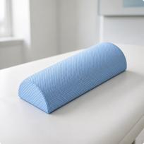 EVA Half Round Foam Roller Pillow for Back Stretching and Balance Training with 30CM a mėlyna