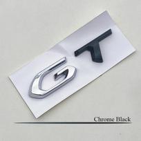 3D ABS Logo GT Emblem Letters MJGKF5 Car Trunk Badge For Peugeot 208 2008 201 206 508 5008 207 408 4008 3008 308 GT Sticker Accessories