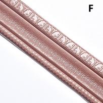 3D namų dekoravimo juosmens linijos juostelė grindjuostė Lipni vandeniui atspari sienos lipdukas nuo susidūrimo F gray