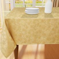 HAPIHAPPY Apvalus staltiesė Lapų šakelių schema Poliesterio staltiesė Stačiakampė Banketui Kabliukas Žakardinė staltiesė Vandeniui atspari 152cm(round) beige
