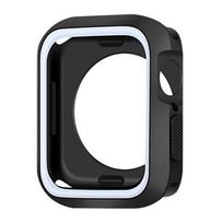 Silikoninis dėklas Apple Watch 9 8 7 6 SE 5 4 3, minkštas apsauginis rėmelis iWatch serijai 40 mm 44 mm 38 mm 42 mm 45 41 mm Series87 45MM juoda balta spalva
