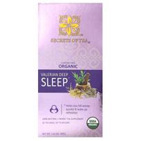 Secrets of Tea, Organic Valerian Deep Sleep Tea, Caffeine-Free, 20 Tea Bags, 1.41 oz (40 g) pink