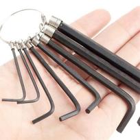 8 In 1 Hexagon Hex End Key Wrench Bike Bicycle Repair Tool Set Kits Bike Assessoires Suitable Outdoor Bike Tools black