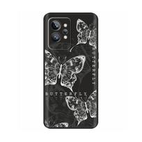 For Realme GT2 Pro dėklas Mielas gėlės ir drugelio galinis telefono dangtelis For Oppo Realme GT 2 Pro dėklams Minkšti Fundas For Realme GT2 dėklui Realme GT2