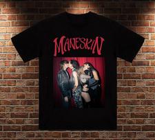Maneskin Band Black T-shirt For men Women All Size S-4XL BO104 Unisex T-Shirt M brown