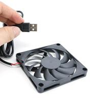 80x80x10mm 80mm 8cm DC 5V USB Maitinamas Aušinantis Korpuso Ventiliatorius Imtuvui DVR Xbox Maršrutizatoriui gray