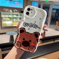Case For Motorola Edge 50 Fusion Pro Ultra Moto G52 G22 G14 G24 G54 G84 G53 G30 E13 E14 Cute Bow Teddy Bear Soft Cartoon Cover Motorola G30 gray