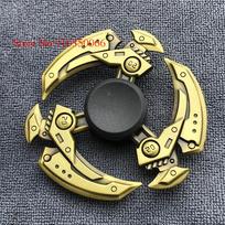 Raudonas rankinis suktukas ABS Fidget Spinner Autizmui ADHD Anti Stresui Kūrybiškas Tri-Spinner Aukštos kokybės Suaugusiems Vaikams Juokingi žaislai Dovana beige