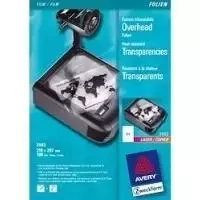 Avery Zweckform 3563 – skaidri plėvelė – 5,12 mm – A4 (210×297 mm) – 100 lapų