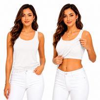 Women's Built-in Bra Tank Top with Pads, Seamless Cami Shirt for Layering, Lightweight Stretchy Support Top for Daily Wear and Sleep XL balta