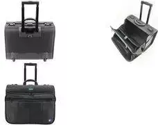 LIGHTPAK 46216 lagaminas-pilotas su ratukais, perdirbtas PET, juodas