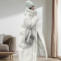 Žieminė pūkinė striukė moteriška moteriška žąsų pūkų žieminė moteriška pastorinta itin šalta nauja striukė One size fits all (recommended 40-75kg) white