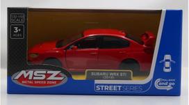 MSZ Automobilio modelis SUBARU WRX STI, skalė 1:40
