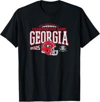 Georgia Bulldogs SEC čempionatas 2025 Futbolo juodi marškinėliai XL red