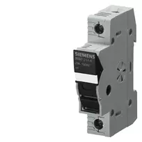 Siemens 3NW7013-4 cilindrinis saugiklio laikiklis, vienpolis, 10x38 mm, 25 A, 1000 V