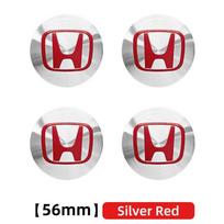 56mm 60mm 65mm Car Wheel Center Hub Cap Rim Cover Stickers For Honda Civic Fit Jazz Accord CRV City Odyssey Passport Pilot Vezel mjh5 gray