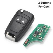 For Opel Vauxhall Adam Insignia Karl Mokka Zafira C Astra J Cascade Corsa E 315/433MHz ID46 2/3/4/5 Buttons Car Remote Key HU100 2BTN For Opel gray