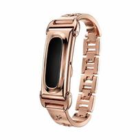 Adjustable Diamond-embedded Wristbands Watchbands for Google Fitbit Air Smart Watch Accessories rožinio aukso spalvos