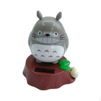Solar Totoro Car Ornament Swing Animal Statue for Home Decoration Dark Gray Style A Light Gray Style A gray