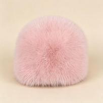 Women S Faux Fur Winter Bucket Hat Korean Style Warm Windproof One Size rožinė