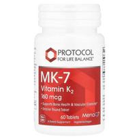 Protocol Life Balance for MK-7 Vitamin K2 160mcg 60 tablets 3 pcs