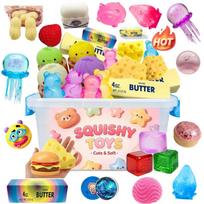 Slow-Rising Squishy Toys Random Includes Cheese Squeeze Butter Bread Bear Dumplings And Steamed Buns Long