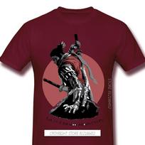 Šaunus juodas marškinėlis Sekiro Shadows Die Twice Vilkas Sengoku Kuro Žaidimas Vyriški Marškinėliai T-shirt Grynos medvilnės Oversize Trumpos rankovės XL black