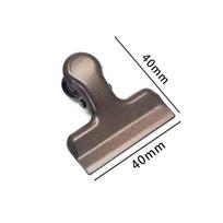 Multi-Functional Frosted Brown Binder Clips - Creative Stationery Office Supplies gray