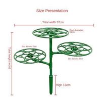 2024 Ladder Rack Plant Support Stand Garden Bonsai Plant Cage Frame Stackable Plastic Climbing Frame blue