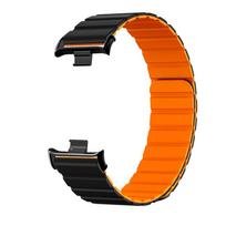 Magnetinis silikoninis laikrodžio dirželis Mi Band 10 Pro/9 Pro/8 Pro Keičiamas dirželis Redmi Watch 4/5/6 Apyrankė Accessor orange