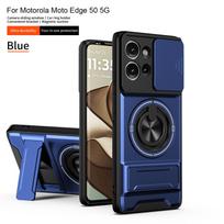 For Motorola Edge 50 Case Moto edge 50 Cover Magsafe Magnetic Fold Holder Military Armor Camera Protection Cover Motorola Edge 50 black