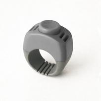 Portable Pet Clicker Trainer Rattle Sound No Battery Dog Training Clickers Professional Pet Clicker Ring Obedience Training pilka